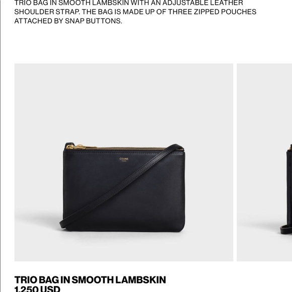 celine trio bag used